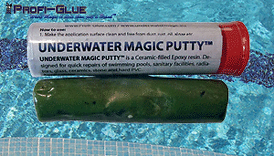 Underwater Magic repair putty for holes cracks and wet hard surfaces